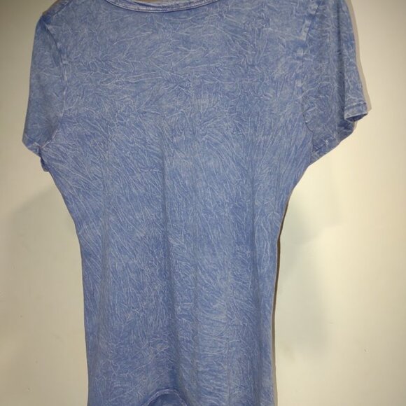 COTTY ON VINTAGE TSHIRT DISTRESSED GUNS WINGS ROSES BLING RHINESTONES SIZE L - Picture 2 of 13